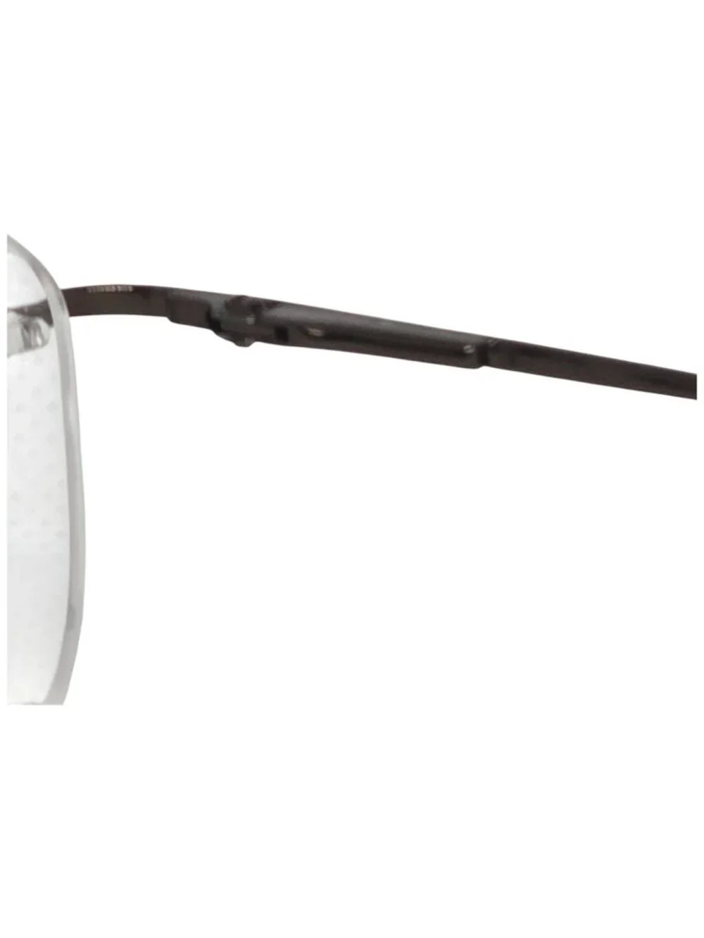 Naturally Rimless Eyeglass Frames Stainless Steel Brown 53-20-145 NR356
